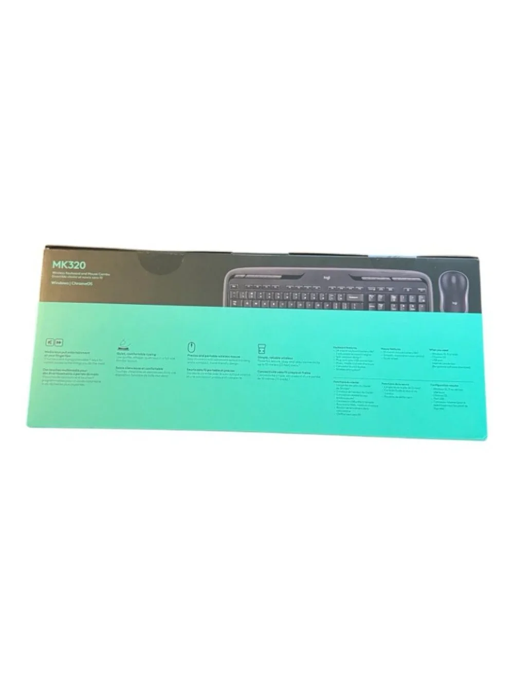 Logitech Wireless Combo MK320 Cordless Desktop Set Keyboard & Mouse 920-002836